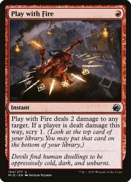 Karta Magic: The Gathering Play with Fire MID