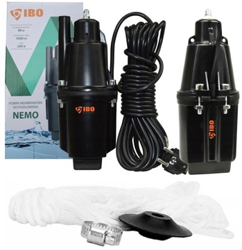 IBO POMPA WODY STUDNI ZATAPIALNA RUSKA MEMBRANOWA NEMO 250W 1080L/h NUREK