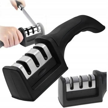 ТРЕХФАЗНАЯ ТОЧИЛКА НОЖЕЙ ДЛЯ КУХОННЫХ НОЖНИЦ WHEELING WHEEL 3in1 ЗАТОЧКА