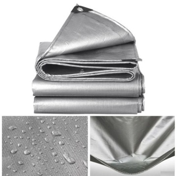 Брезент 6Х12м Серебристый УСИЛЕННЫЙ ВОДОНЕПРОНИЦАЕМЫЙ МОРОЗОСТОЙКИЙ UV++