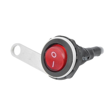 22mm wodoodporne pojedyncze stalowe reflektory kierownica włącznik 1W