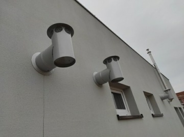 Настенный вентиляционный дымоход, вытяжная вентиляция