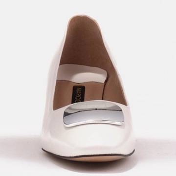 Białe Skóra licowa Buty Marco Shoes r.38