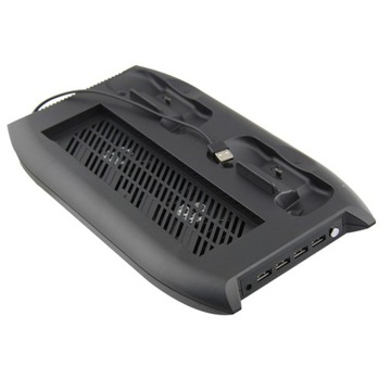 Охлаждающая подставка IRIS для Xbox One X + зарядное устройство на 2 планшета + 4 порта USB