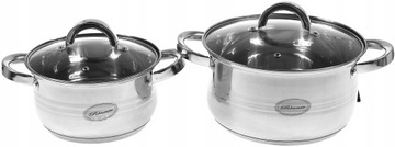 Набор горшков НАБОР 8 шт. Гаенки Кастрюля Индукционная