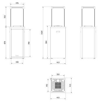 ogrzewacz gazowy PATIO slim parasol grzewczy OGRÓD