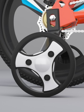 ДЕТСКИЙ ВЕЛОСИПЕД 16 ДЮЙМОВ ДИСКИ БОКОВЫЕ КОЛЕСА АМОРТИЗАТОР СВЕТОДИОДНАЯ КРЫШКА