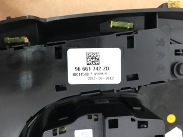 CITROEN DS5 2.0 HDI PANEL ŘÍZENÍ PŘEPÍNAČ SKEL 9661742ZD