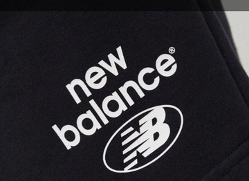 Spodenki męskie New Balance MS31540BK – czarne bawełniane szorty r. L