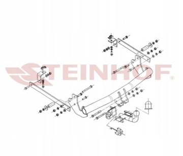 БУКСИРОВОЧНЫЙ КРЮК CITROEN JUMPY 2 2007-16+МОДУЛЬ13PIN+