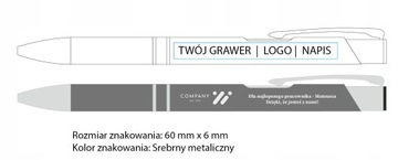 НАБОР ДЛЯ ПИСЬМА ШАРИКОВАЯ РУЧКА И КАРАНДАШ + ВАШ ГРАВИРОВОЧНЫЙ СИНИЙ ЛОГОТИП