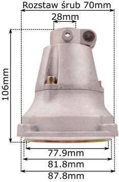 Ось приводного вала для барабана корзины шестерни кустореза 28MM 8MM 9F