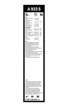 ДВОРНИКИ BOSCH AEROTWIN AUDI A4 B6 B7 A6 C5