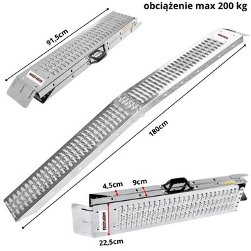 Переводные рампы складные рампы 190 см 400 кг. Вторжение 2 ПК