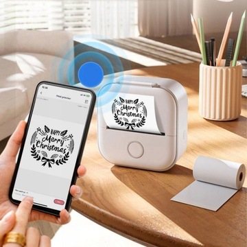 ПОРТАТИВНЫЙ МИНИ-ТЕРМАЛЬНЫЙ ПРИНТЕР для НАКЛЕЙКИ ФОТО ЗАМЕТКИ PHOMEMO T02 BT