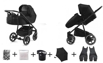 Wózek APUS Black Premium 2w1 DADA PARADISO ADAPTER