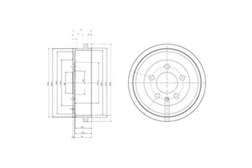 БАРАБАНЫ DELPHI + ЧЕЛЮСТИ AUDI A2 SEAT CORDOBA 6L2