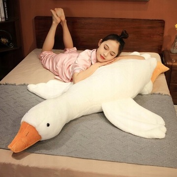 PODUSZKA MASKOTKA PLUSZAK GĘŚ KACZKA DUŻA 50 CM