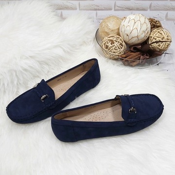 ЖЕНСКИЕ МОКАСИНЫ БОЛЬШОГО РАЗМЕРА, КОЖАНАЯ СТЕЛКА 41