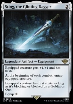 Sting, the Glinting Dagger - legendarny equip @@