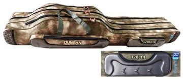 Pokrowiec na wędki 120 cm usztywniany 3 komory kieszeń DUNCAN design USA !