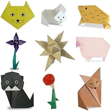 200x ДВУСТОРОННЯЯ БУМАГА ДЛЯ ОРИГАМИ 20 ЦВЕТОВ Сделай сам