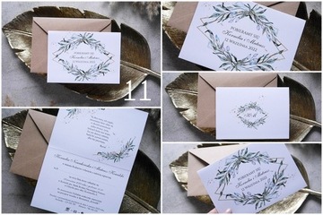 Приглашения на свадьбу в конверте, набор из 5 штук, в конверте для свадебных приглашений