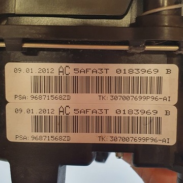 AIRBAG ULOŽENÍ ŘIDIČE CITROEN OE 96380009UD
