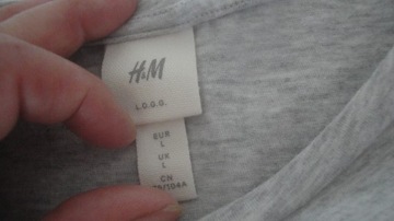 H&M szara wygodna sportowa sukienka dresowa na lato M/L casualowa 38/40