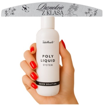Płyn do akrylożelu 100ml Isabellenails Poly Liquid Quick Solution + PILNIK