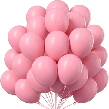 BALONY LATEKSOWE 25 szt RÓŻOWE pastelowe dekoracja duże urodziny ZESTAW