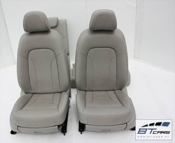 AUDI Q5 FOTEL FOTELE KANAPA TAPICERKA SZARA ACHAT 8R skóra siedzisko oparci