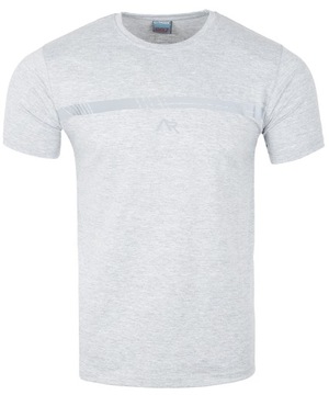 Koszulka Męska T- SHIRT JASNA SZARA XXL