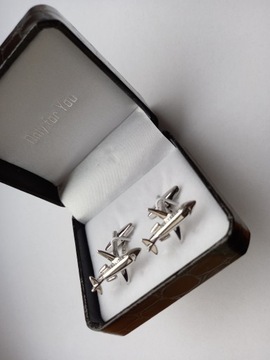 Запонки Самолеты Самолет Embraer Bombardier Box