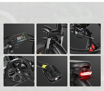 Городской электрический велосипед Samebike 2024, 32 км/ч, 560 Вт, 12 Ач, 20 дюймов, мужской/женский