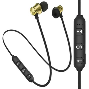 DOUSZNE SŁUCHAWKI BLUETOOTH Z MAGNESEM NA SIŁOWNIE DO BIEGANIA WYGODNE