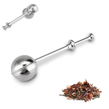 sitko DO HERBATY zaparzacz PRZYCISK nierdzewne