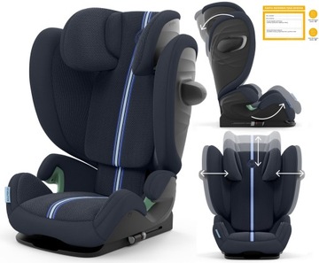 Fotelik Cybex Solution G Plus i-Fix 100-150cm ADAC Ocean Blue