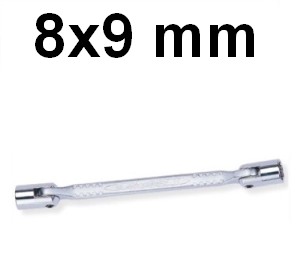 Klucz nasadowo-przegubowy 8 x 9mm Jonnesway