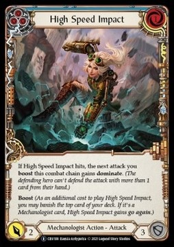 High Speed Impact (Blue) (Rainbow Foil) - FaB