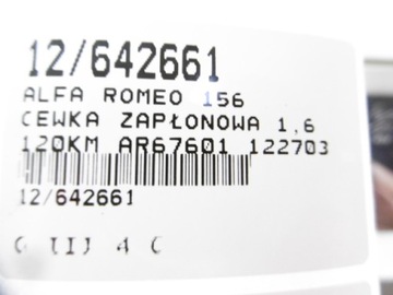 ALFA ROMEO 156 CÍVKA ZAPALOVACÍ 1227030062 1,6 16V