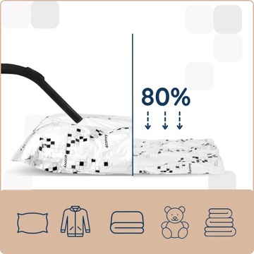 Worki próżniowe ubrania pościel odzież 30% grubsze 10x BASIC