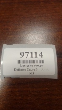 DAIHATSU CUORE VI ZRCÁTKO PRAVÉ
