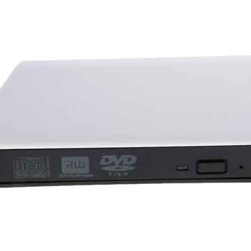 Biały zewnętrzny czytnik palnika dysku USB 3.0/2.0 Writer do laptopa PC