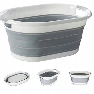 СКЛАДНАЯ КОРЗИНА ДЛЯ БЕЛЬЯ, СКЛАДНАЯ СИЛИКОНОВАЯ ЧАША