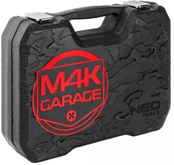 ZESTAW NARZĘDZI KLUCZE NASADOWE NEO M4K GARAGE 90 ELEMENTÓW WALIZKA LIMITED