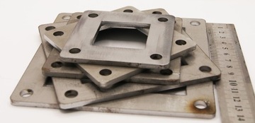 Монтажный лист, Фирменная основа для столба 50х50 5х5 см 4 мм