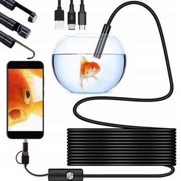 ENDOSKOP KAMERA INSPEKCYJNA ANDROID USB-C LED