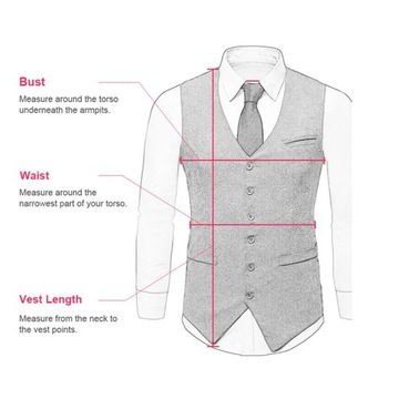 Customizable Men's Vest Wool Herringbone Sleeveles