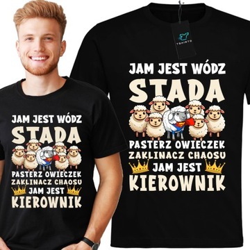 Koszulka Męska Jam Jest Kierownik Prezent dla kierownika do pracy XS